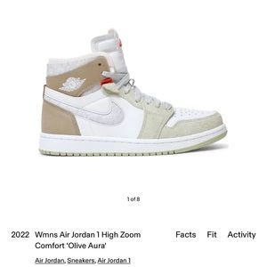 Women’s Air Jordan 1 High Zoom Comfort in Olive Aura